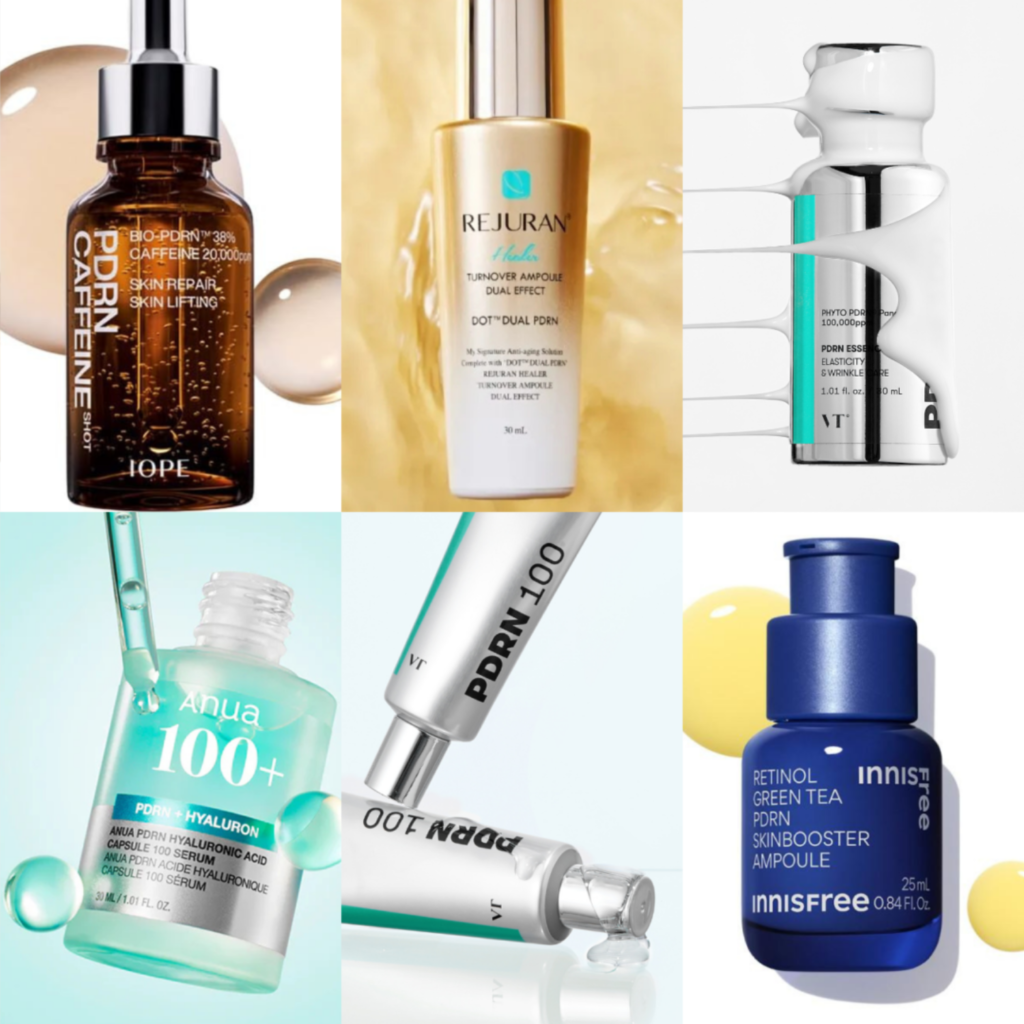 PDRN serum and ampoule products in Korean skincare