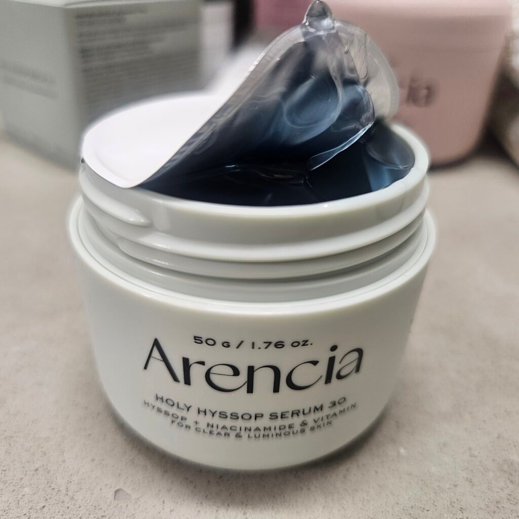 Arencia Holy Hyssop Serum 30 jar-type serum-moisturizer with jelly-like texture