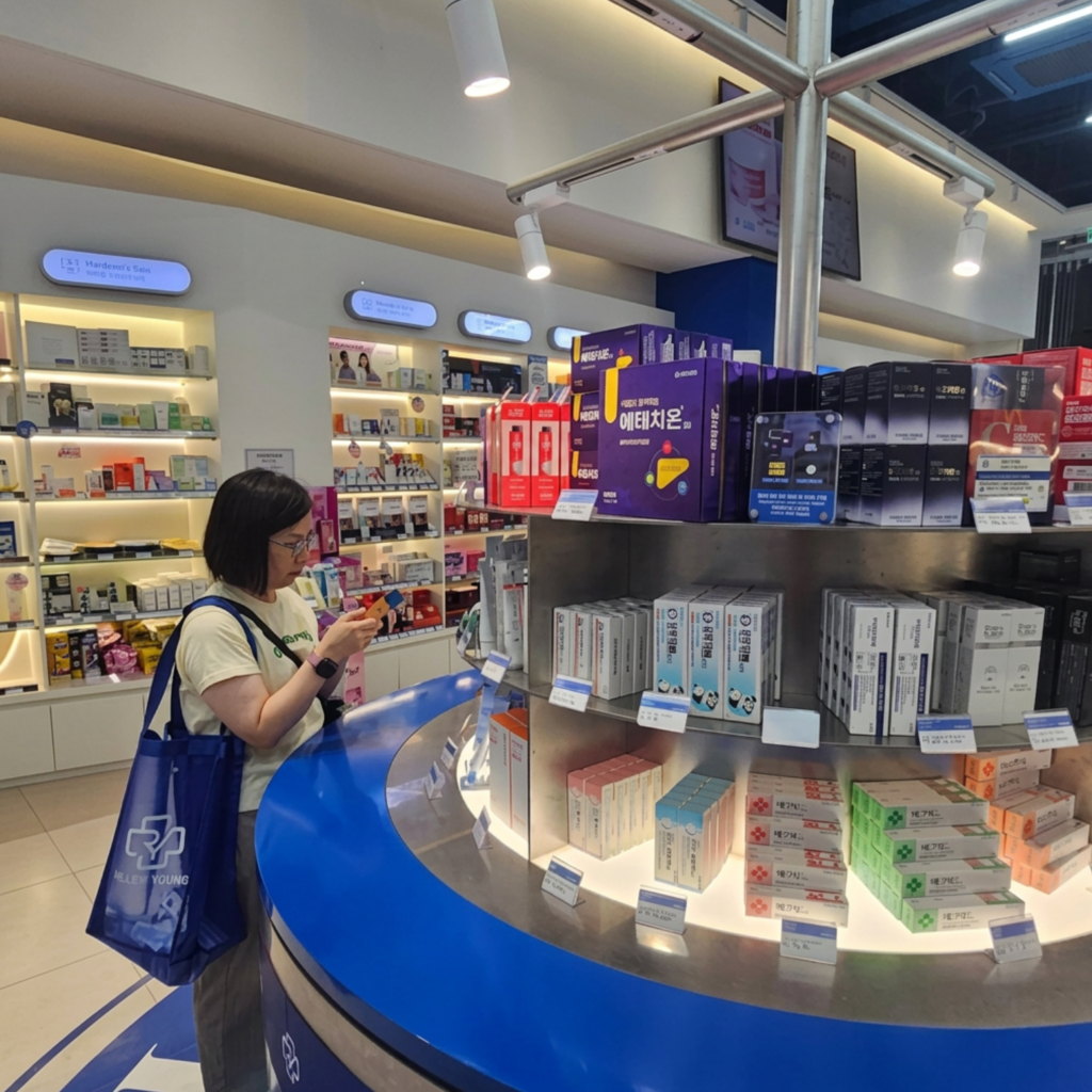Ready Young Seoul skincare pharmacy interior