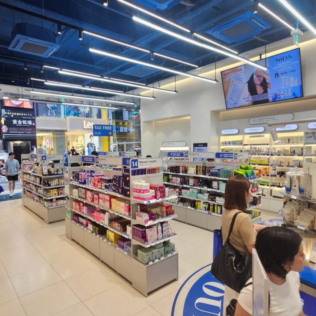 Korean skincare products at Ready Young Pharmacy