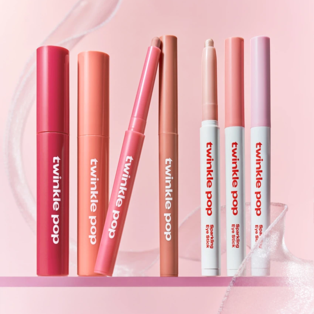 Clio Twinkle Pop Daiso makeup products