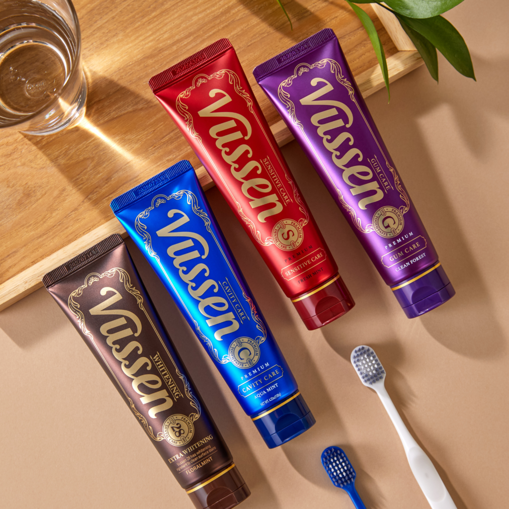 Vussen Korean premium toothpaste and functional oral care lineup