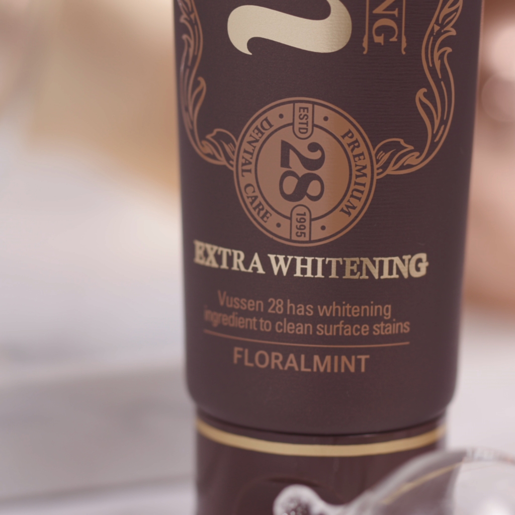 Vussen 28 extra whitening toothpaste with 2.8% hydrogen peroxide