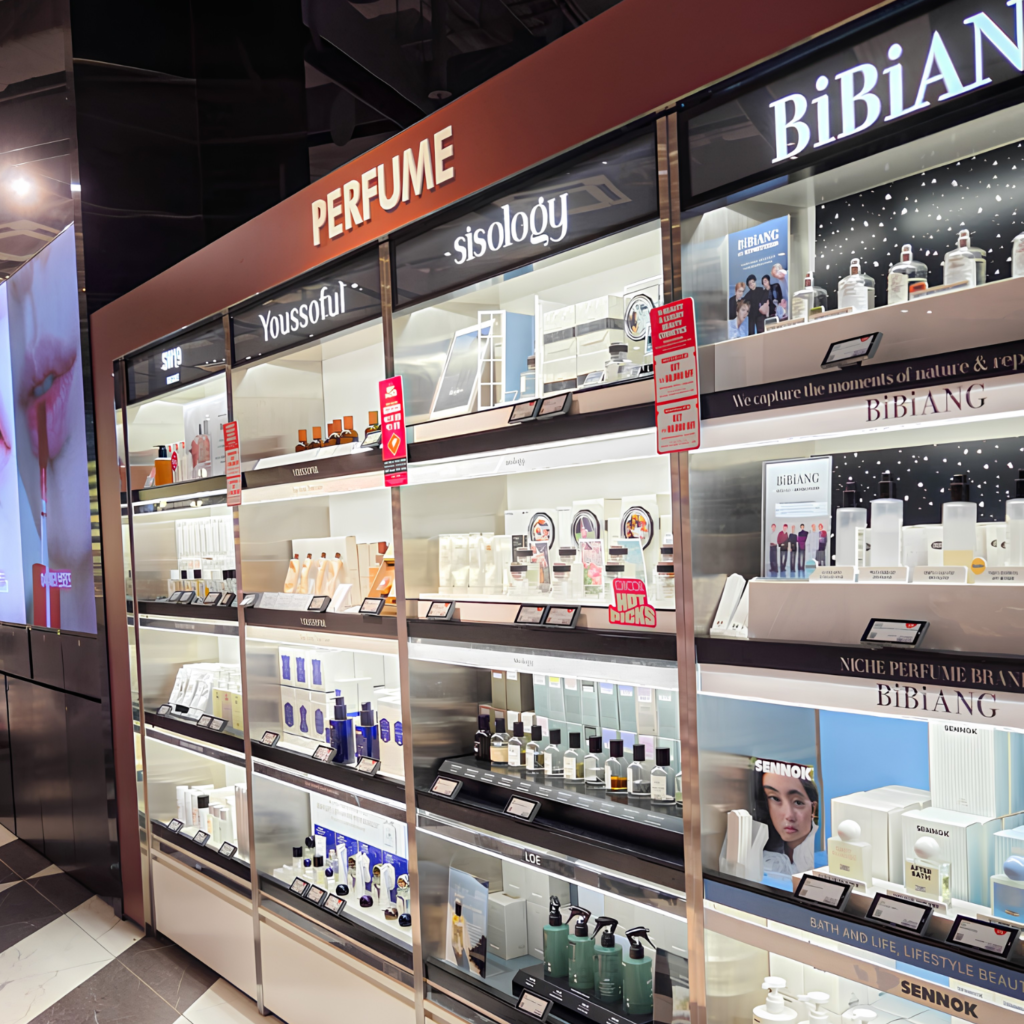Korean fragrance and skincare products at CHICOR