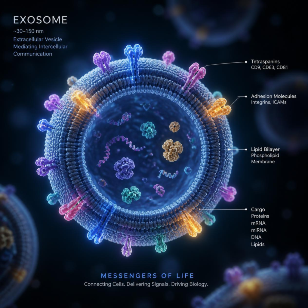 Exosome skincare product texture and formula concept