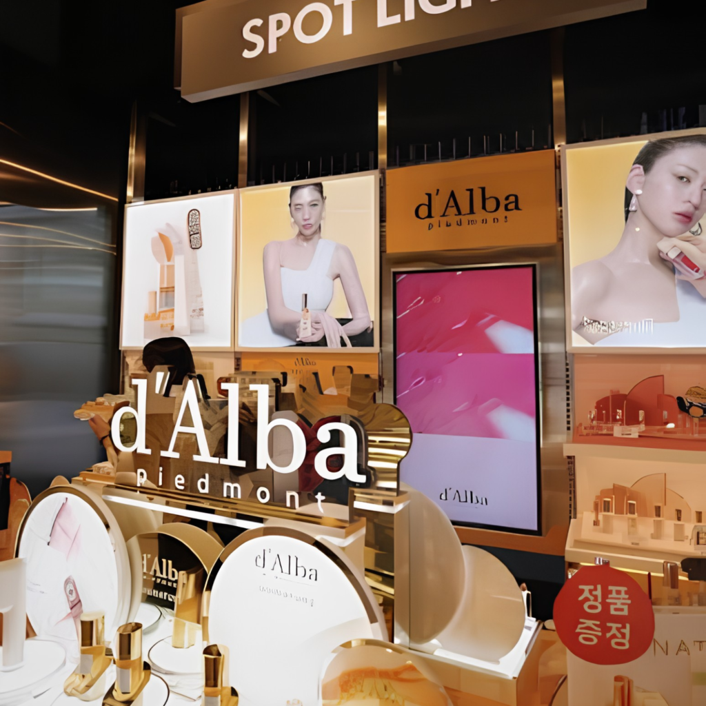 dβAlba white truffle skincare products at CHICOR Korea