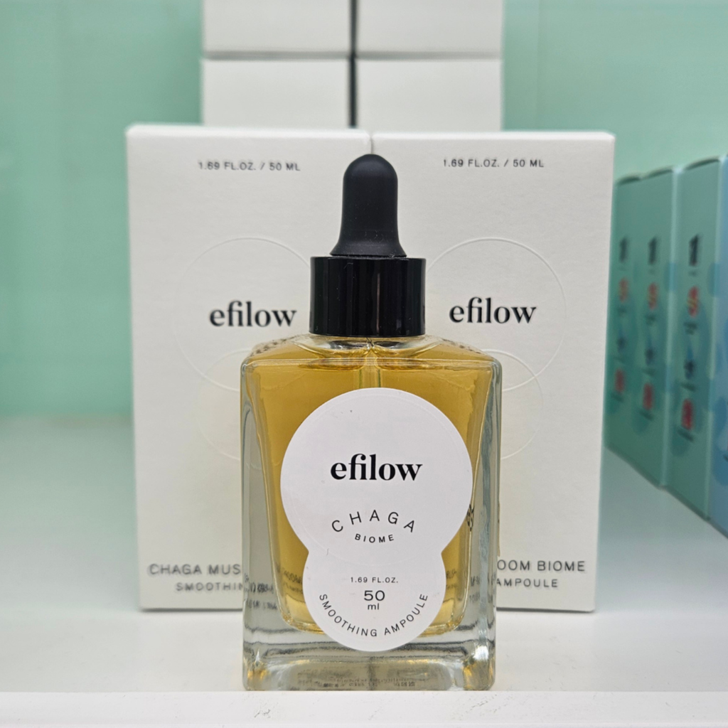 “efilow Chaga Mushroom Biome Ampoule Korean skincare”